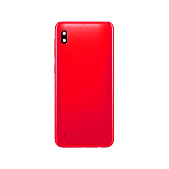 Tapa Trasera+Lente de Camara Samsung Galaxy A10/A105 Rojo